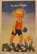  Pskkort - Pojke med violer 7x10 cm 