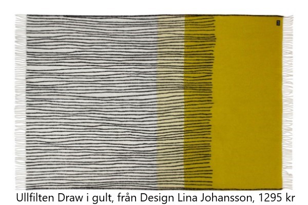 Lina Johansson Draw Filt Gul