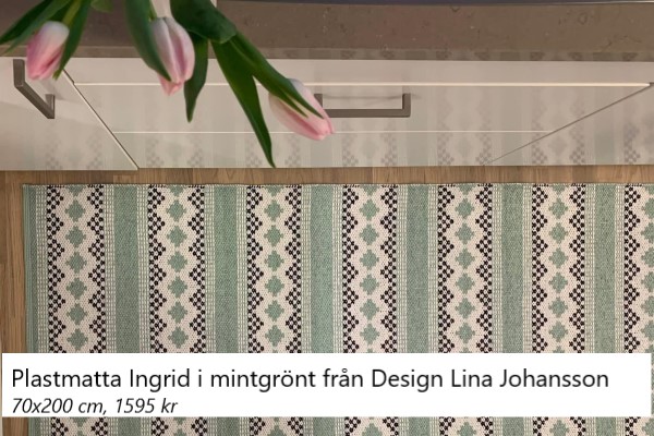 Lina Johansson plastmatta Ingrid mintgrön