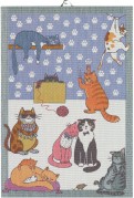  Ekelund Katter Cats Fun handduk 35x50 cm 