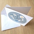  Prstkrage - Dubbelt kort med kuvert 
